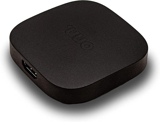 ONN Android TV 4K UHD Streaming Device with Voice Remote Control Google Assistant & High Speed HDMI Cable (100026240) Black